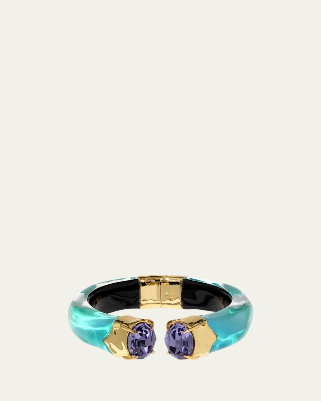 Bonbon Crystal Lucite Hinge Bracelet